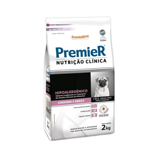 PremieR Nutrição Clínica Cães Porte Pequeno Hipoalergênico Cordeiro e Arroz