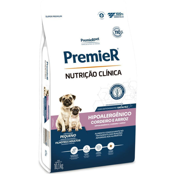 PremieR Nutrição Clínica Cães Porte Pequeno Hipoalergênico Cordeiro e Arroz