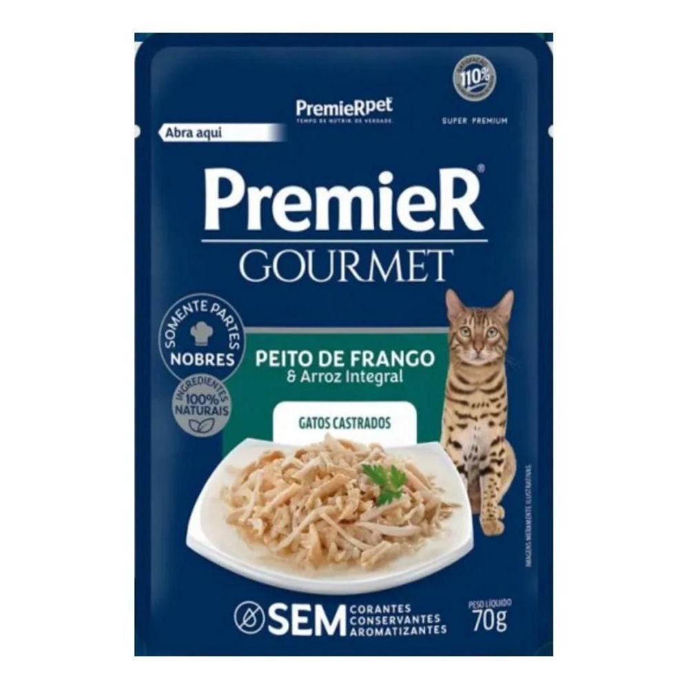 PremieR Gourmet Gatos Castrados Frango e Arroz Integral