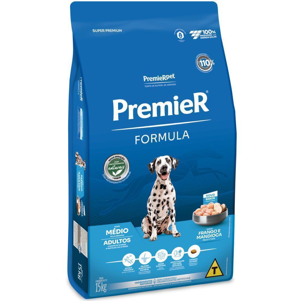 PremieR Formula Cães Adultos Porte Médio Frango e Mandioca