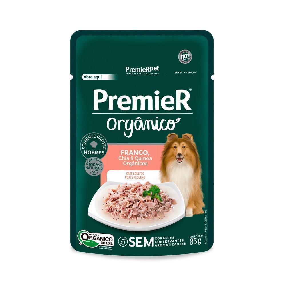 PremieR Orgânico Cães Adultos Porte Pequeno Frango, Chia e Quinoa