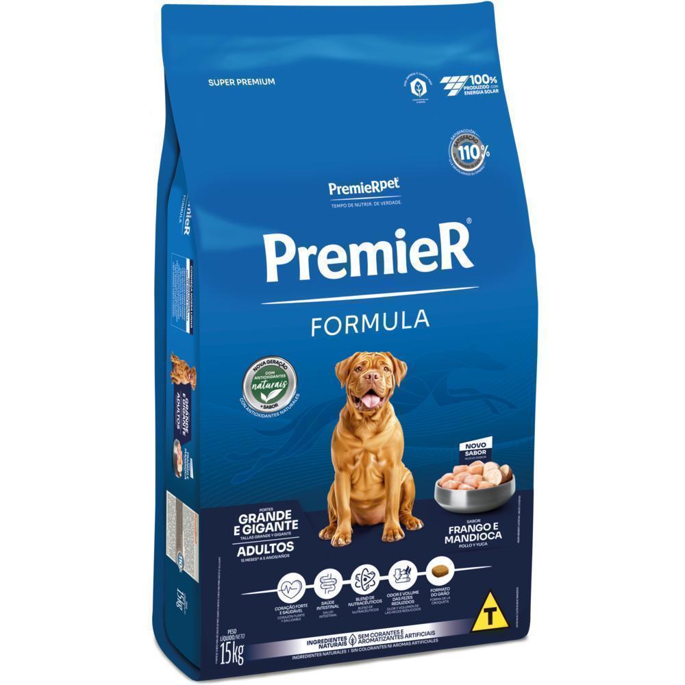 PremieR Formula Cães Adultos Porte Grande e Gigante Frango e Mandioca