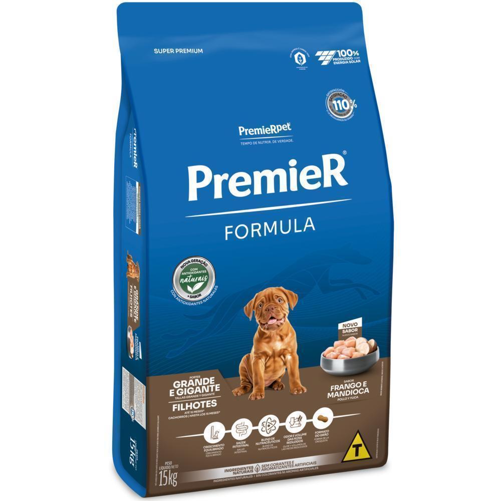 PremieR Formula Cães Filhotes Porte Grande e Gigante Frango e Mandioca