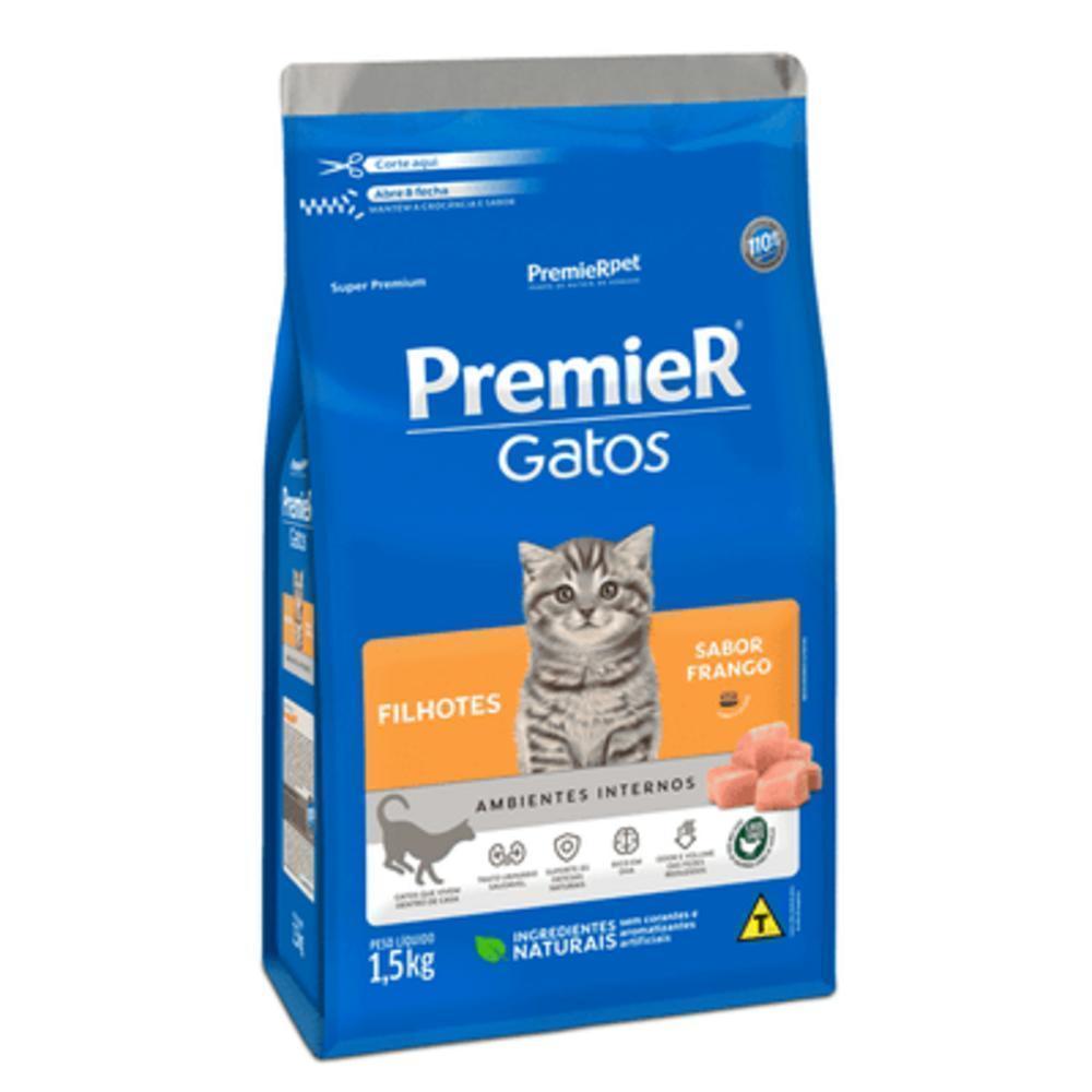 PremieR Gatos Filhotes Frango