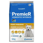 Ração Premier Pet Ambientes Internos Cães Filhotes Frango e Salmão 12kg