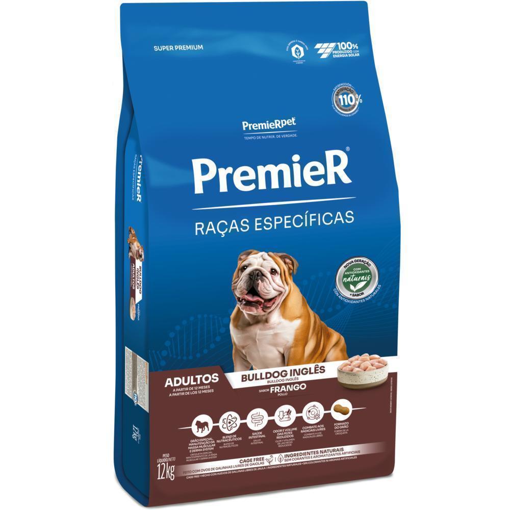 PremieR Raças Específicas Cães Adultos Bulldog Inglês Frango