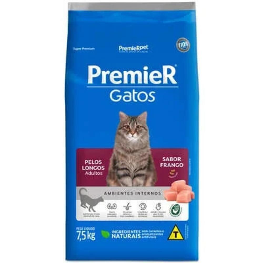 PremieR Gatos Adultos Pelos Longos Frango