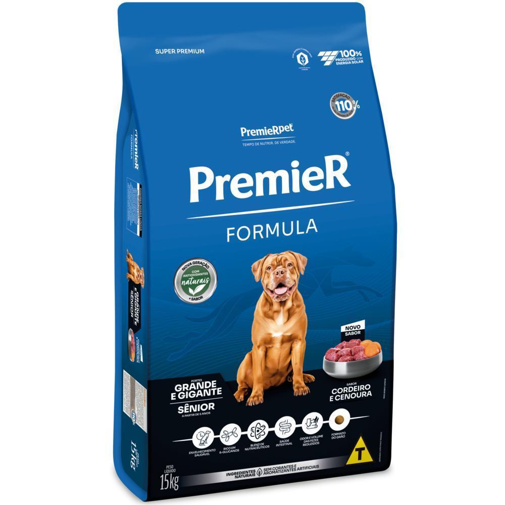 PremieR Formula Cães Sênior Porte Grande e Gigante Cordeiro e Cenoura