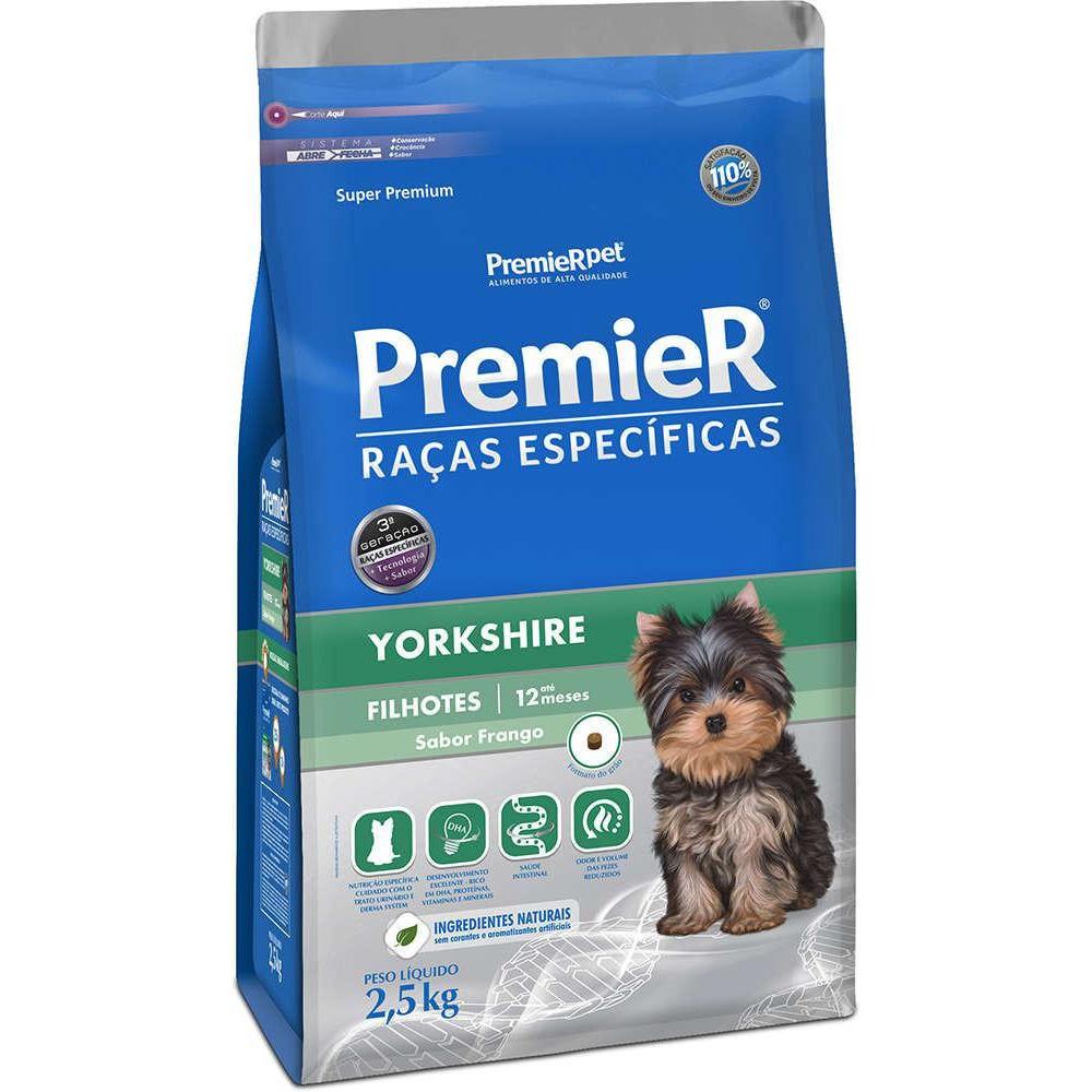 PremieR Raças Específicas Cães Filhotes Yorkshire Frango