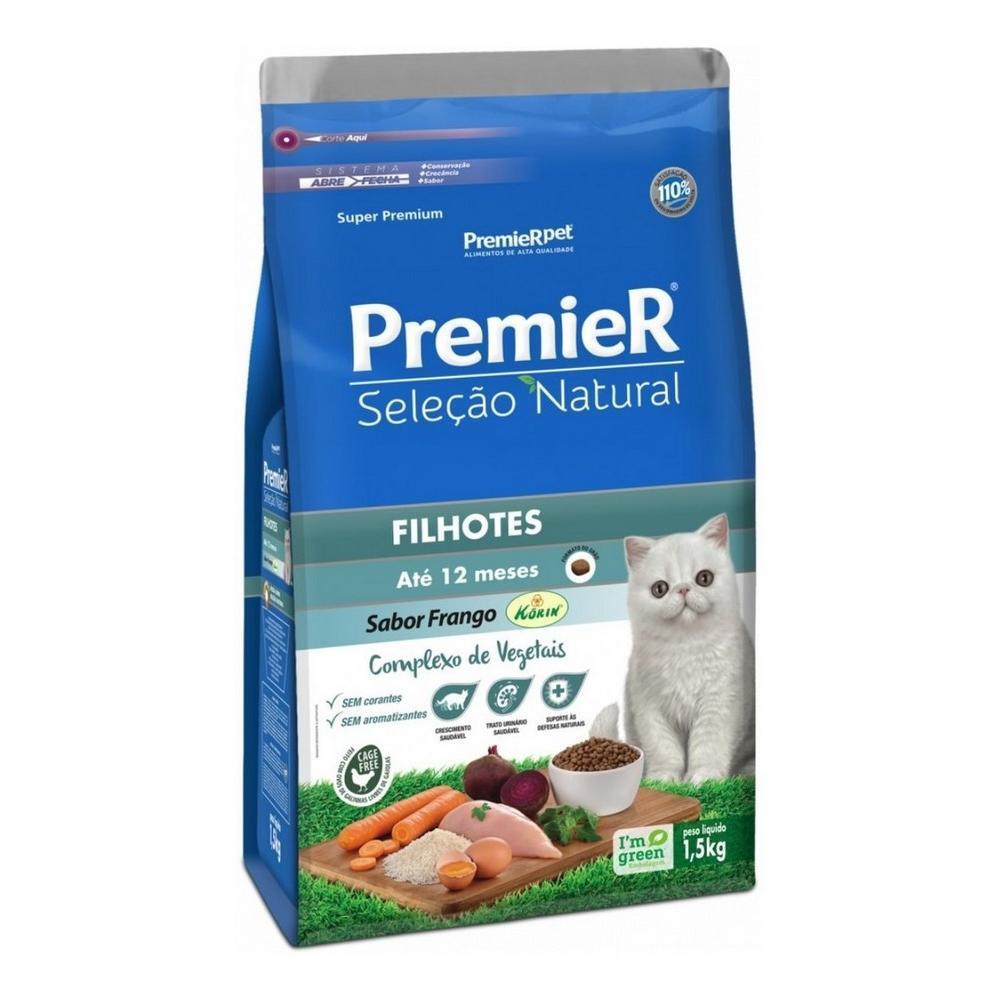 PremieR Seleção Natural Gatos Filhotes Frango Korin