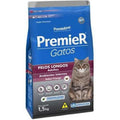 Ração Premier Gatos Ad Pelos Longos Frango 1,5Kg