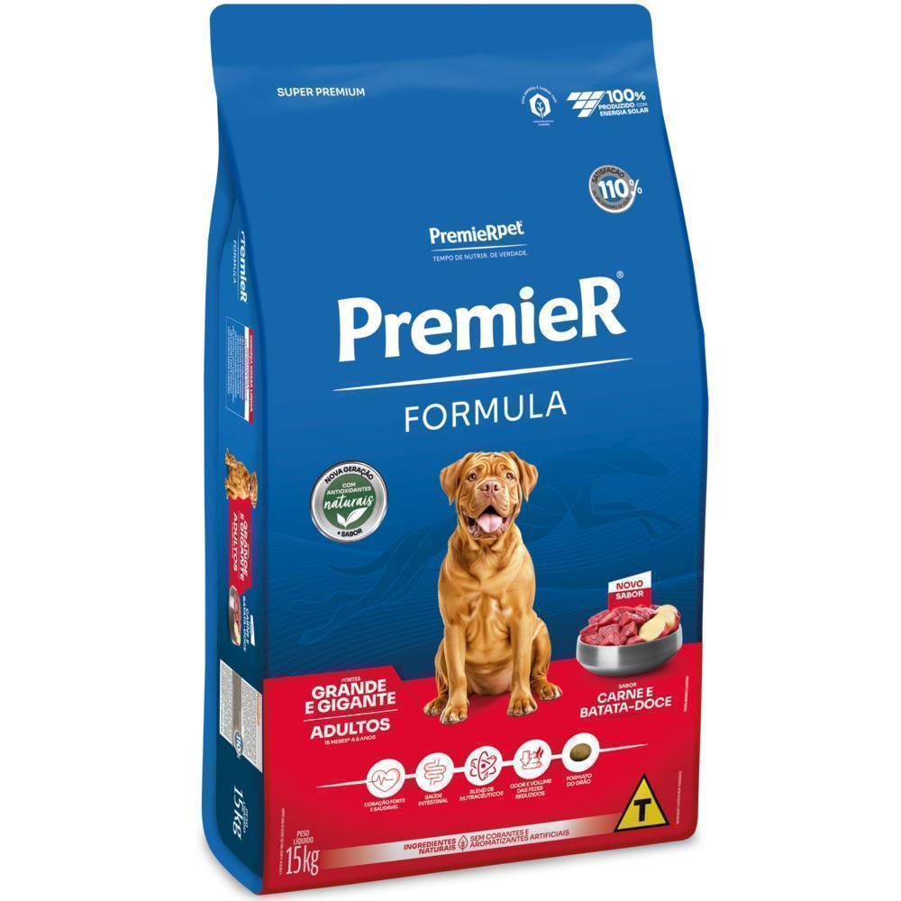 PremieR Formula Cães Adultos Porte Grande e Gigante Carne e Batata-doce