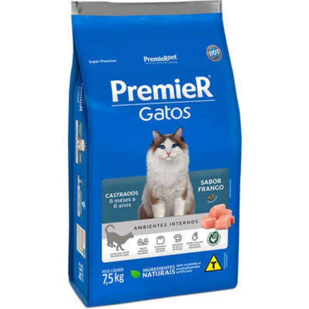 PremieR Gatos Castrados 6 Meses a 6 Anos Frango