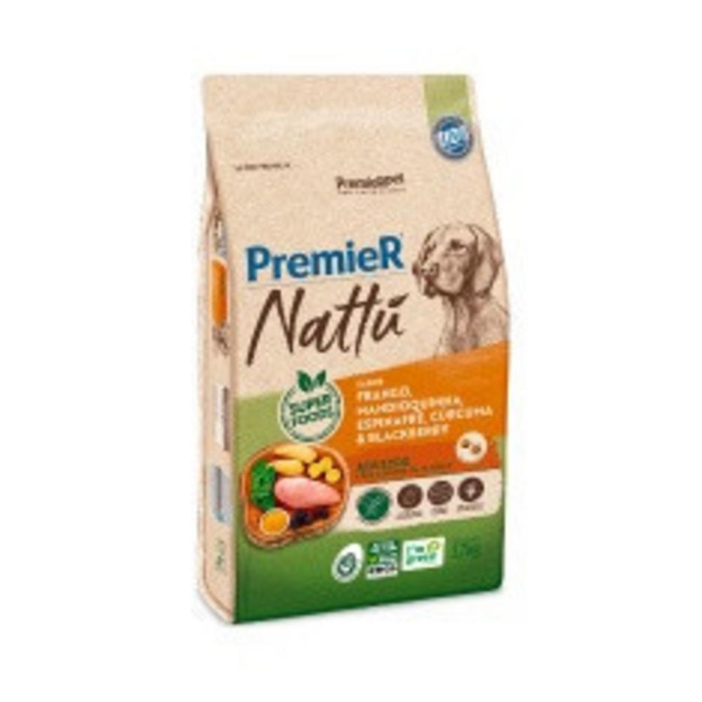 Nattu Core Cães Adultos Frango, Mandioquinha, Espinafre, Cúrcuma e Blackberry