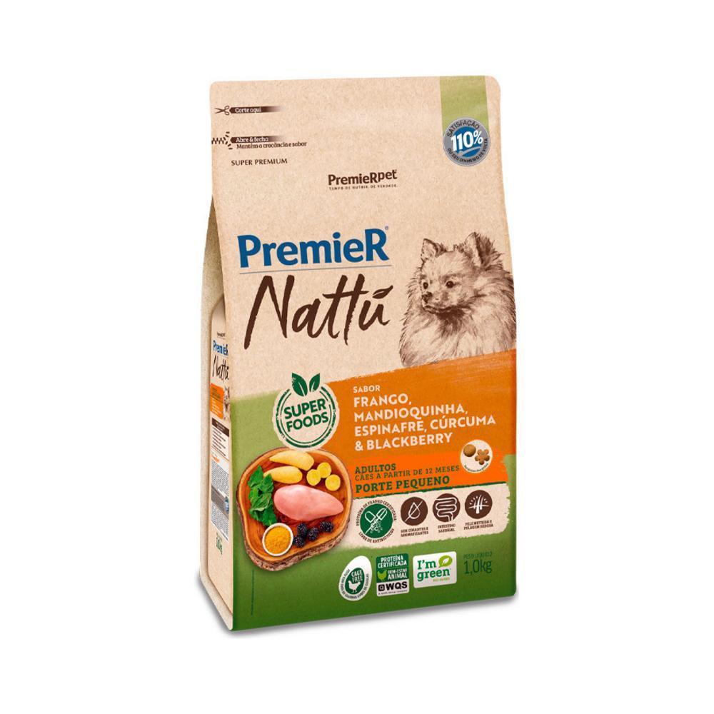 Nattu Core Cães Adultos Porte Pequeno Frango, Mandioquinha, Espinafre, Cúrcuma e Blackberry